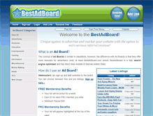 Tablet Screenshot of bestadboard.com